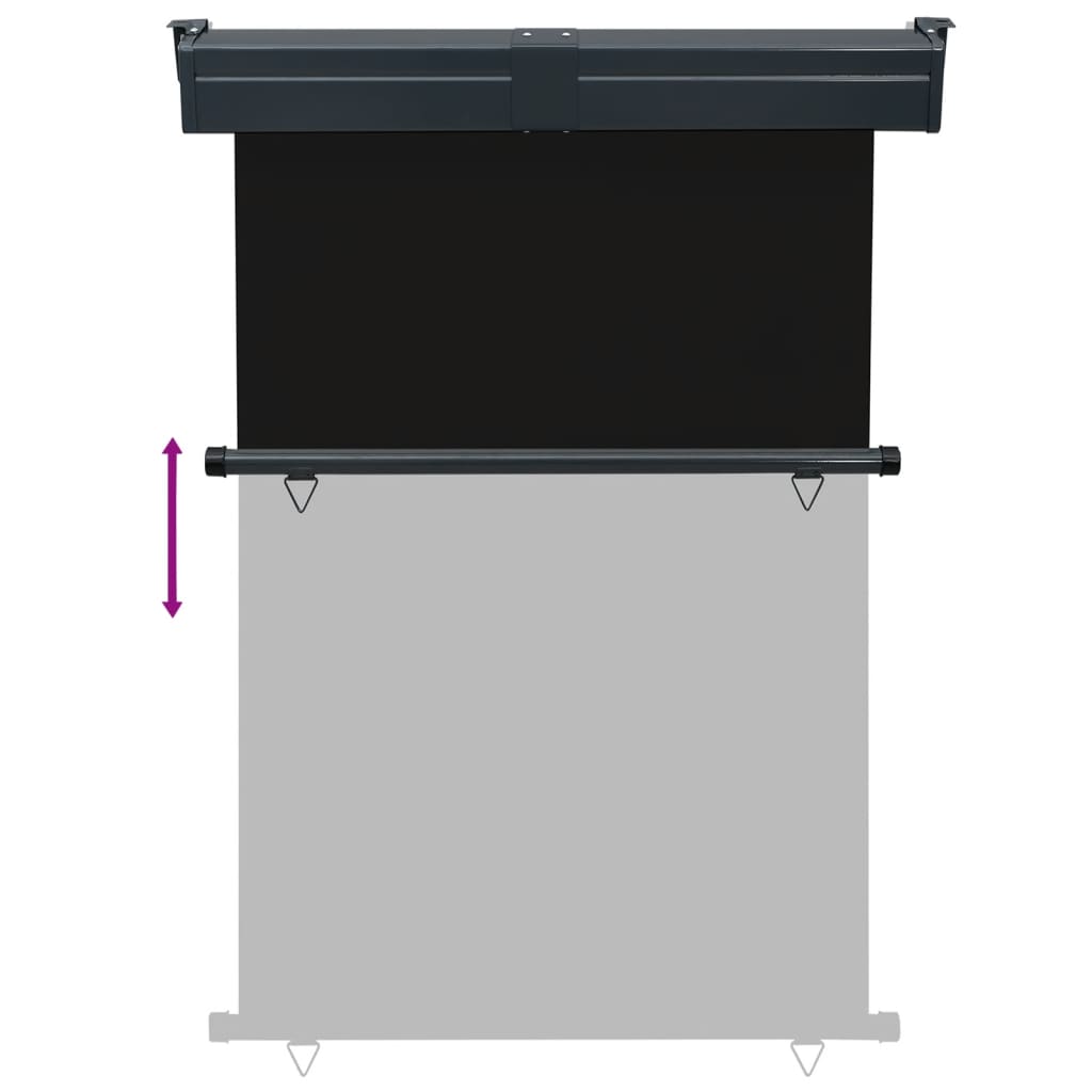 Balkonscherm 125x250 cm zwart is nu te koop bij PeponiXL, paradijselijk wonen!