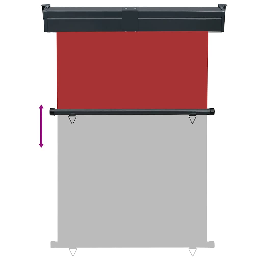 Balkonscherm 125x250 cm rood is nu te koop bij PeponiXL, paradijselijk wonen!