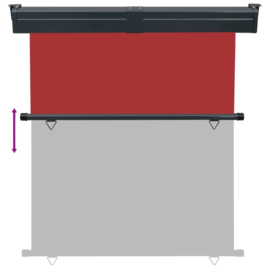 Balkonscherm 175x250 cm rood is nu te koop bij PeponiXL, paradijselijk wonen!