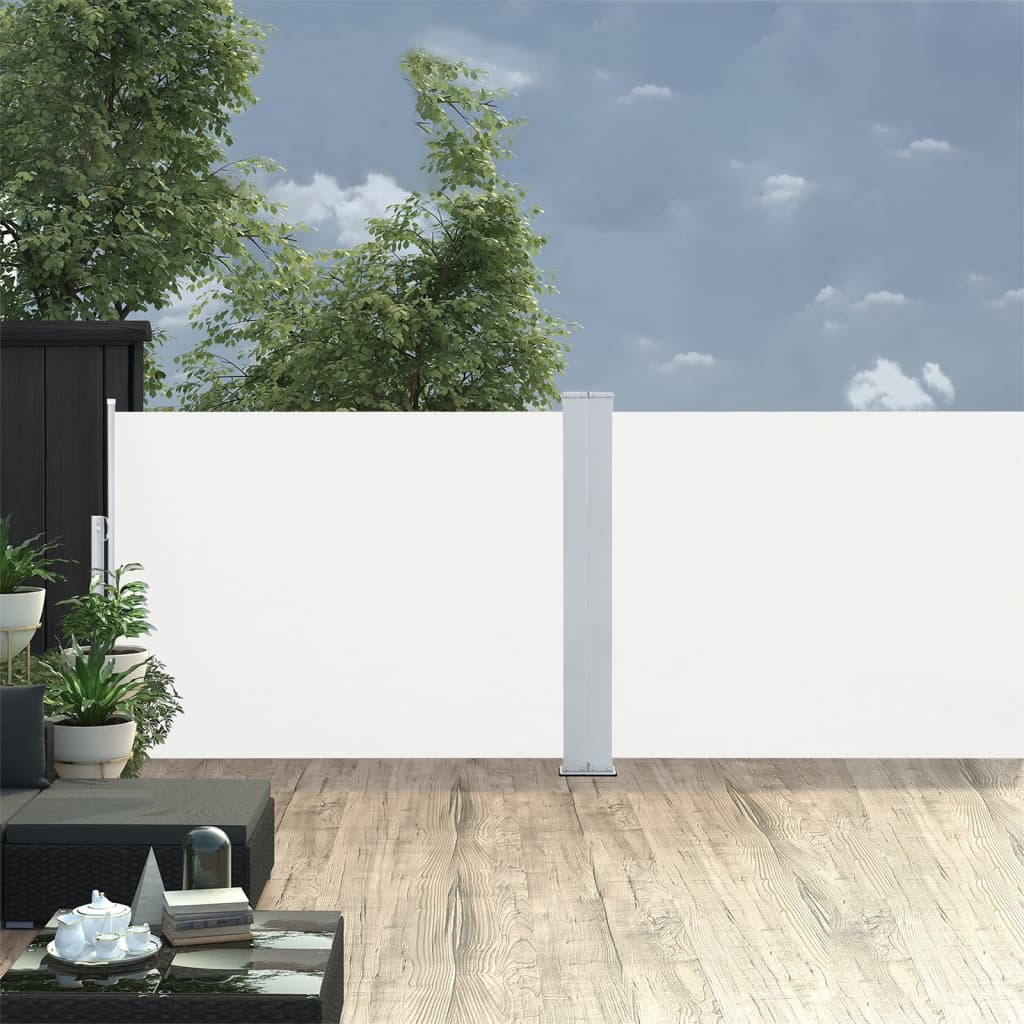 Windscherm uittrekbaar 120x1000 cm crème is nu te koop bij PeponiXL, paradijselijk wonen!