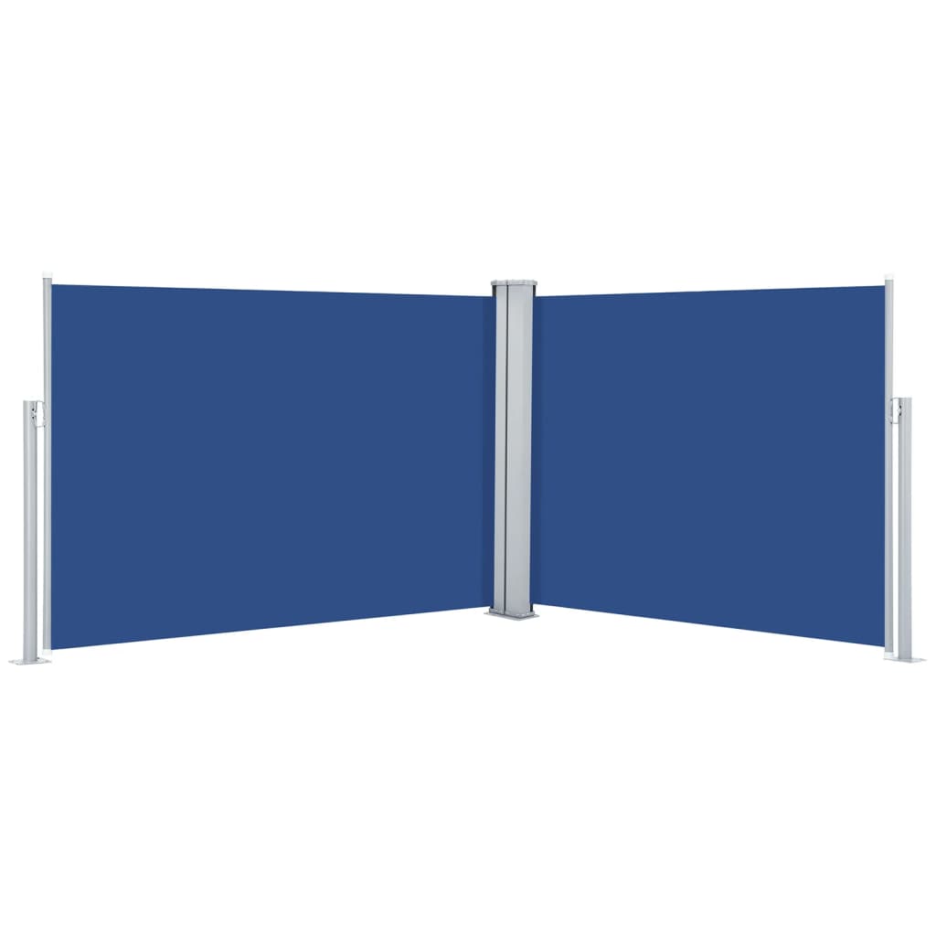 Windscherm uittrekbaar 120x1000 cm blauw is nu te koop bij PeponiXL, paradijselijk wonen!