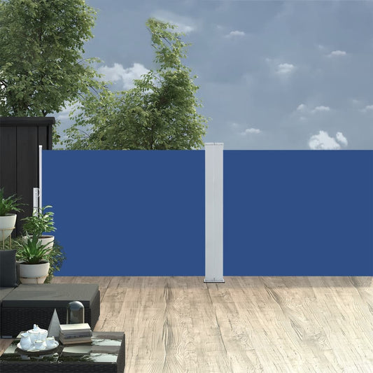 Windscherm uittrekbaar 120x1000 cm blauw is nu te koop bij PeponiXL, paradijselijk wonen!