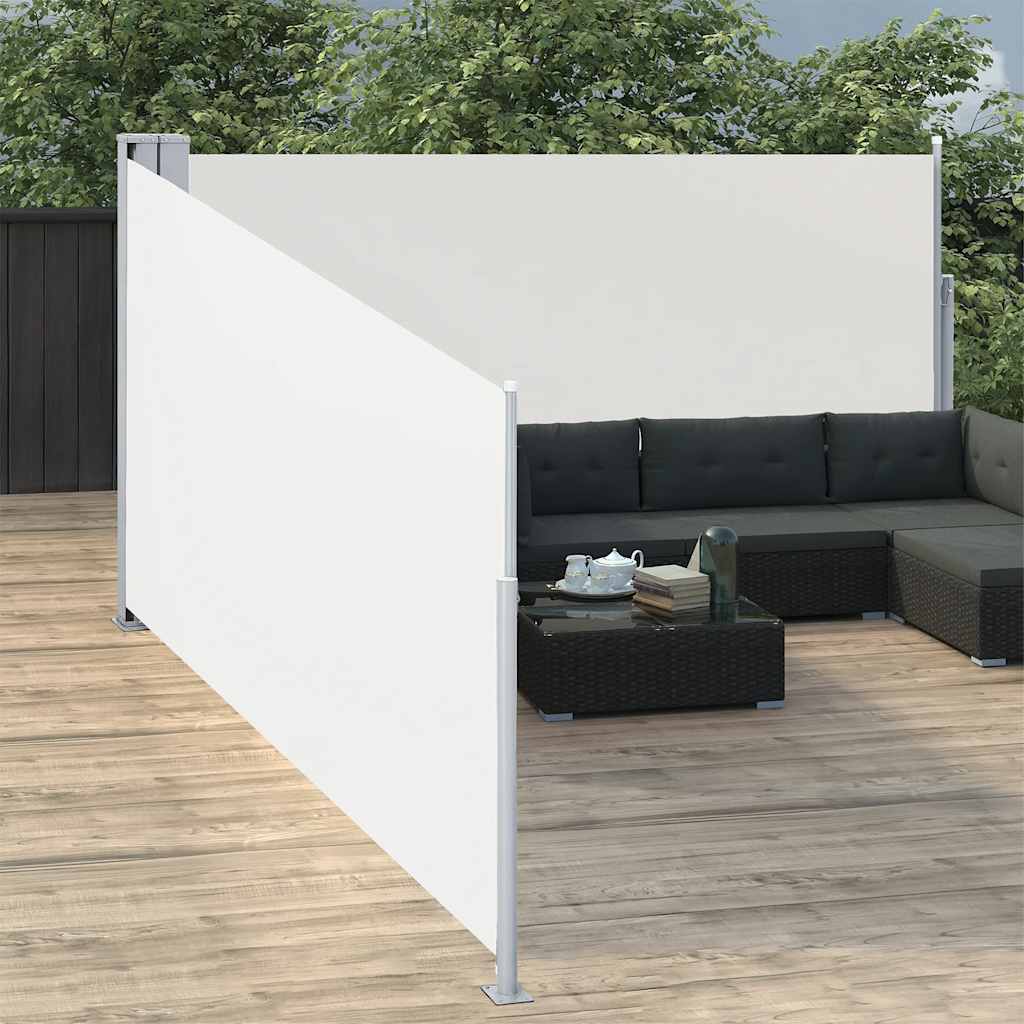 Windscherm uittrekbaar 170x1000 cm crème is nu te koop bij PeponiXL, paradijselijk wonen!