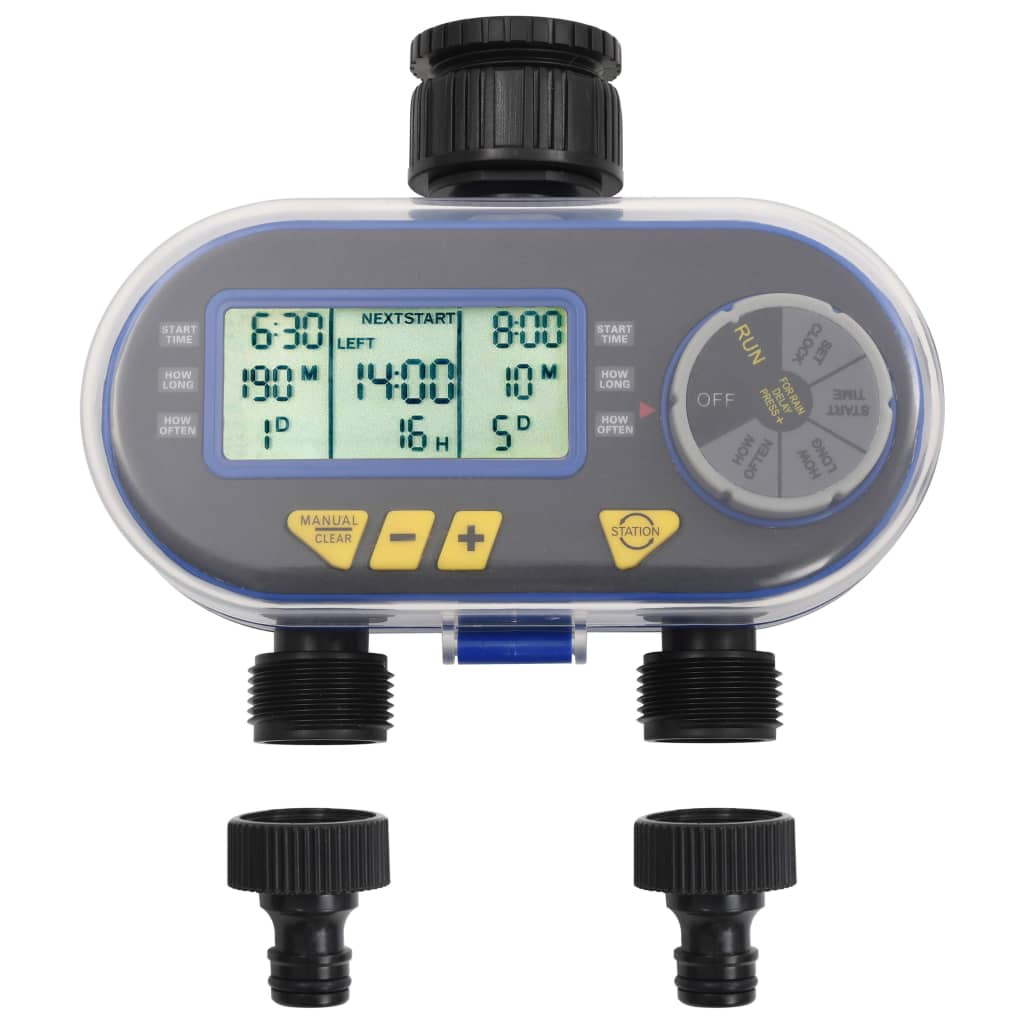 Watertimer met dubbele uitgang automatisch digitaal is nu te koop bij PeponiXL, paradijselijk wonen!