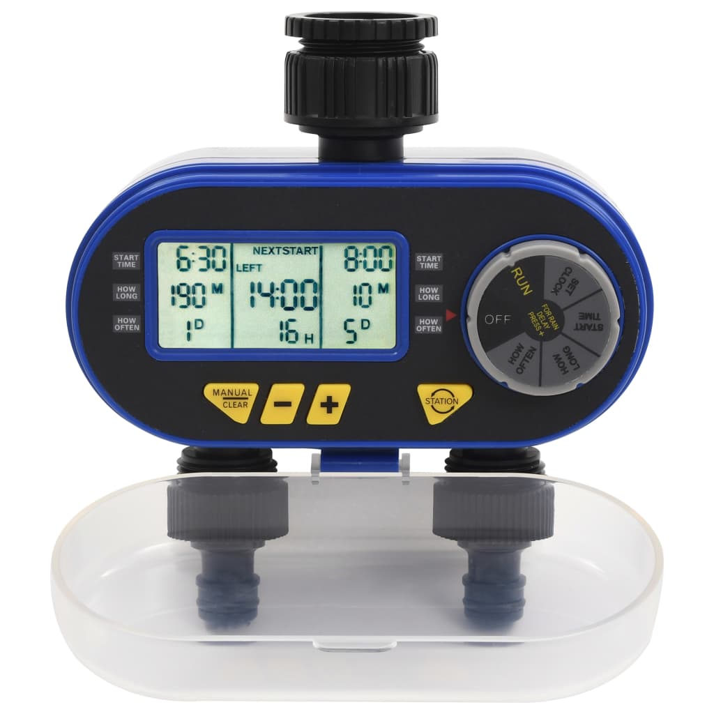 Watertimer met dubbele uitgang automatisch digitaal is nu te koop bij PeponiXL, paradijselijk wonen!