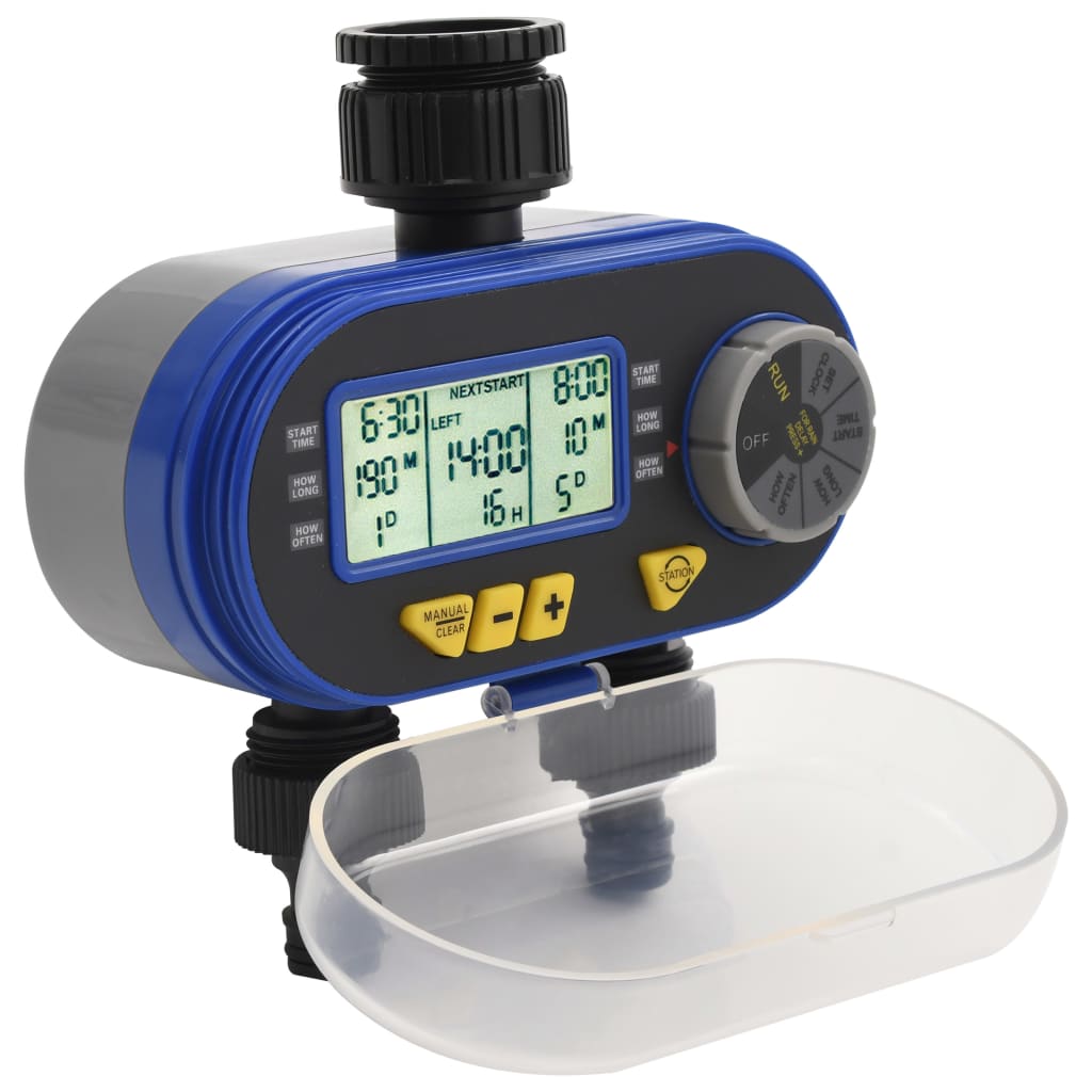 Watertimer met dubbele uitgang automatisch digitaal is nu te koop bij PeponiXL, paradijselijk wonen!