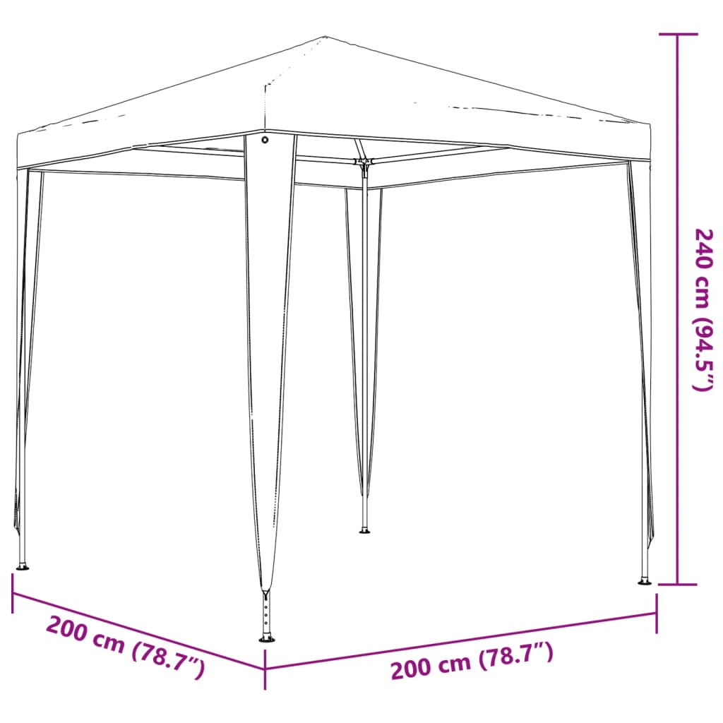 Partytent 2x2 m wit is nu te koop bij PeponiXL, paradijselijk wonen!