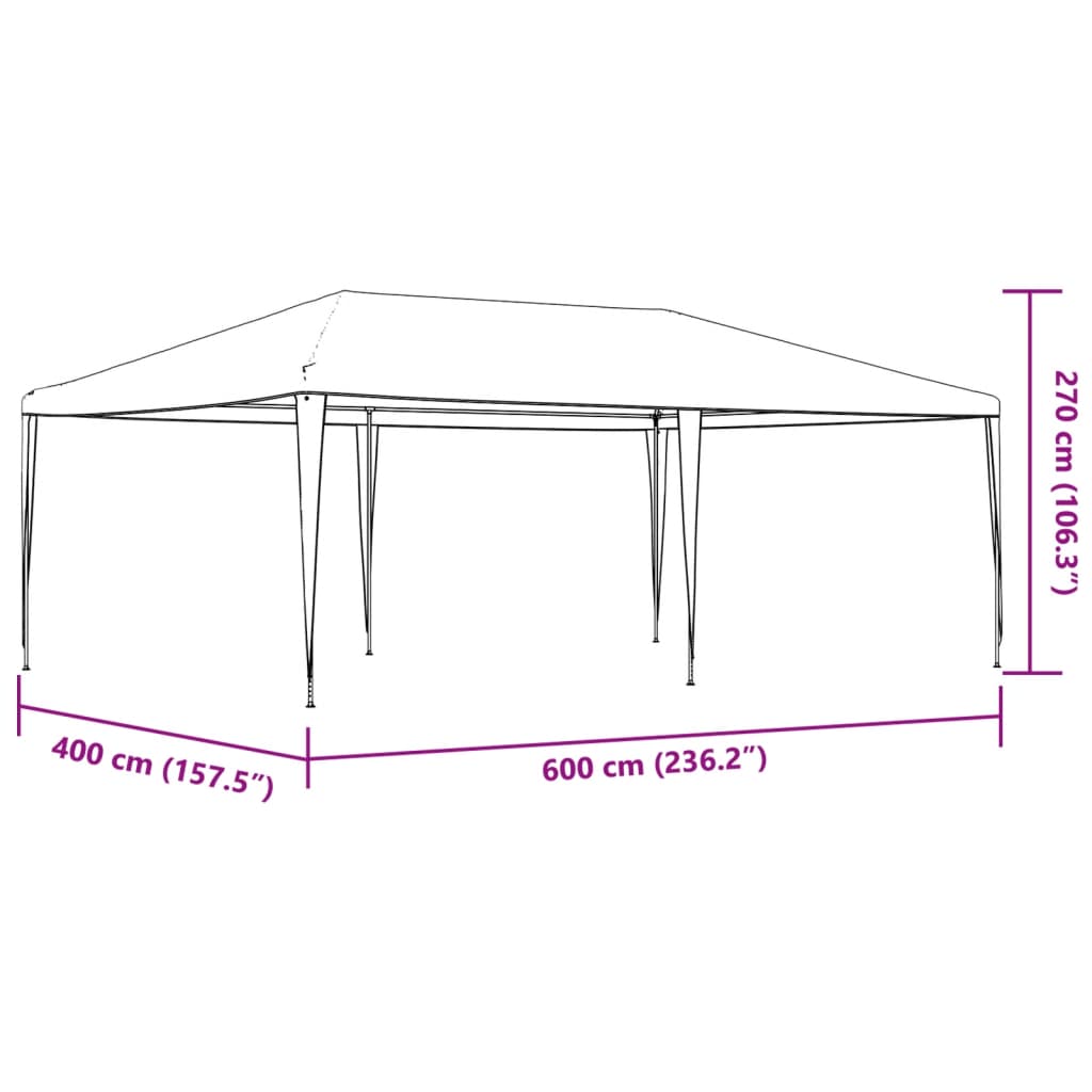 Partytent 4x6 m wit is nu te koop bij PeponiXL, paradijselijk wonen!