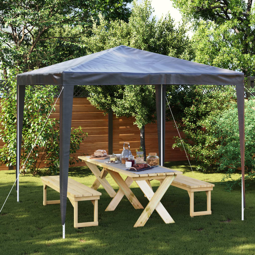 Partytent professioneel 90 g/m² 2,5x2,5 m antraciet is nu te koop bij PeponiXL, paradijselijk wonen!