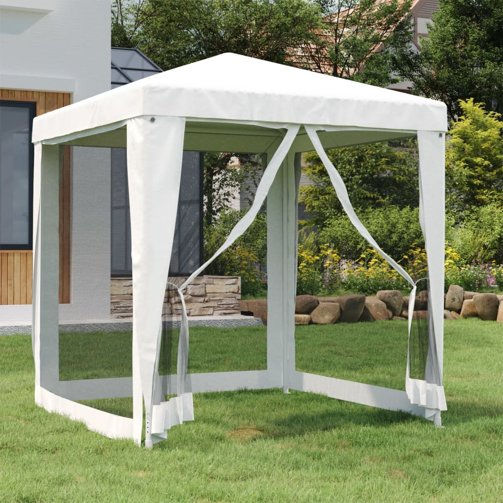 Partytent met 4 mesh zijwanden 2x2 m wit is nu te koop bij PeponiXL, paradijselijk wonen!
