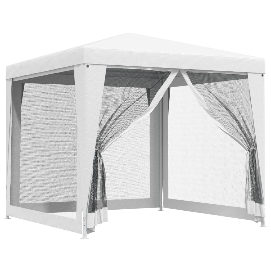 Partytent met 4 mesh zijwanden 2,5x2,5 m wit is nu te koop bij PeponiXL, paradijselijk wonen!