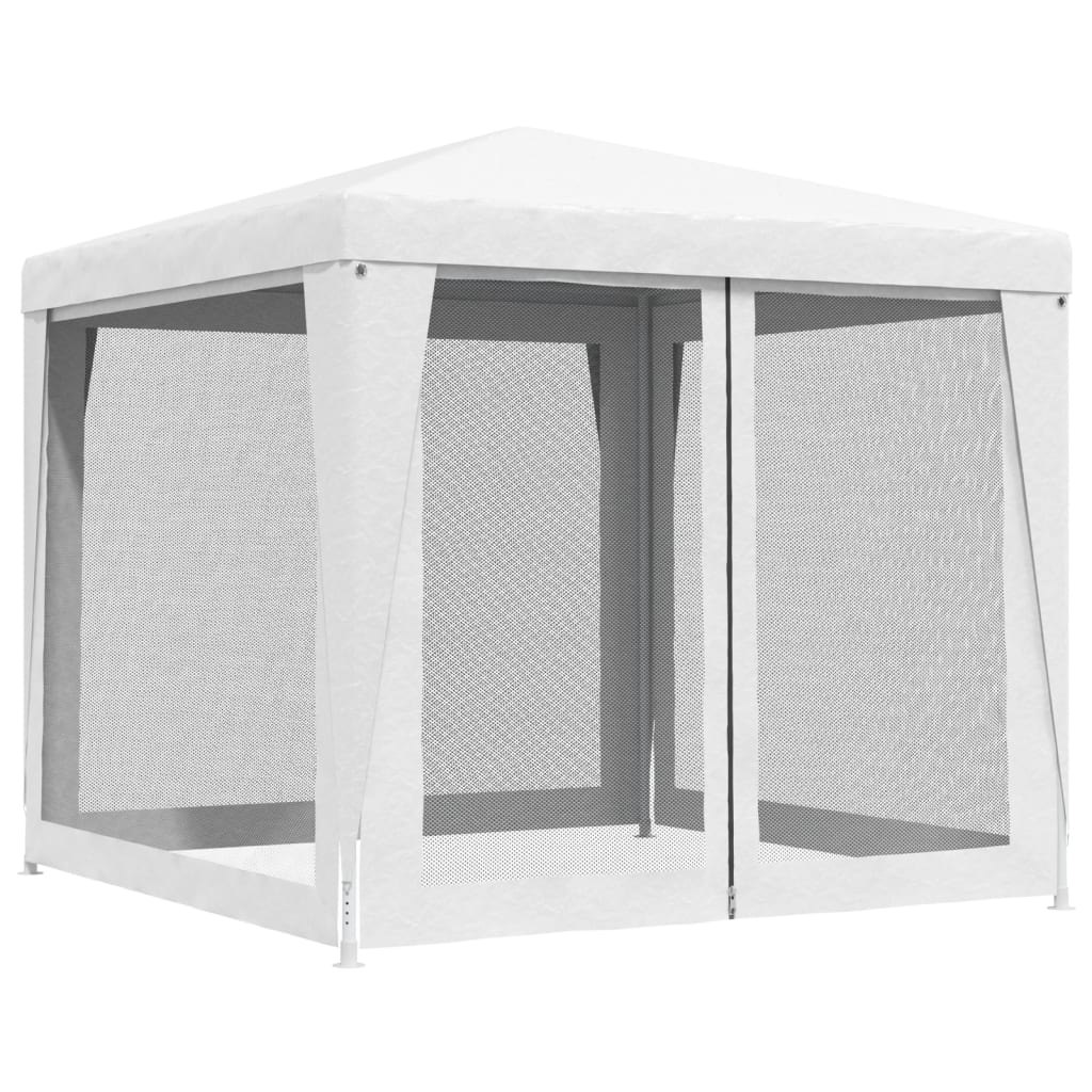 Partytent met 4 mesh zijwanden 2,5x2,5 m wit is nu te koop bij PeponiXL, paradijselijk wonen!