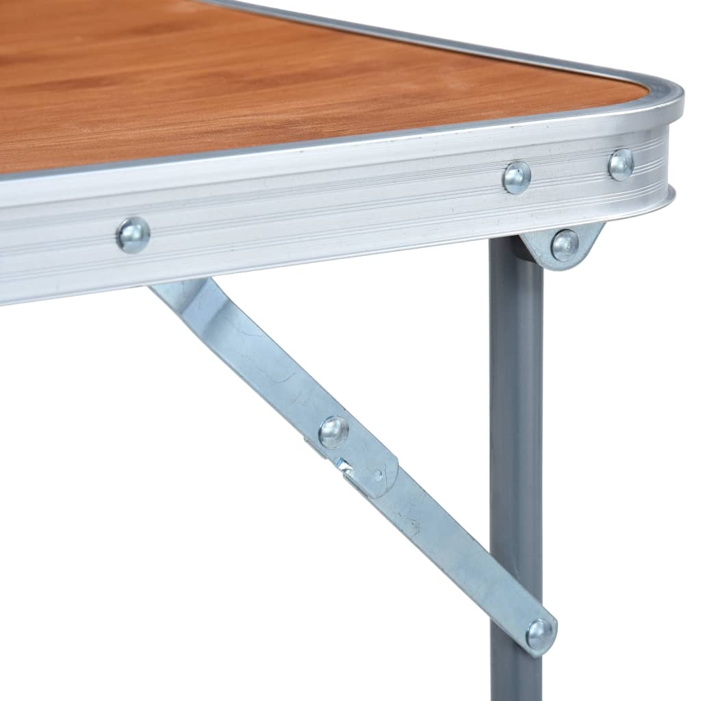 Campingtafel inklapbaar met metalen frame 80x60 cm is nu te koop bij PeponiXL, paradijselijk wonen!