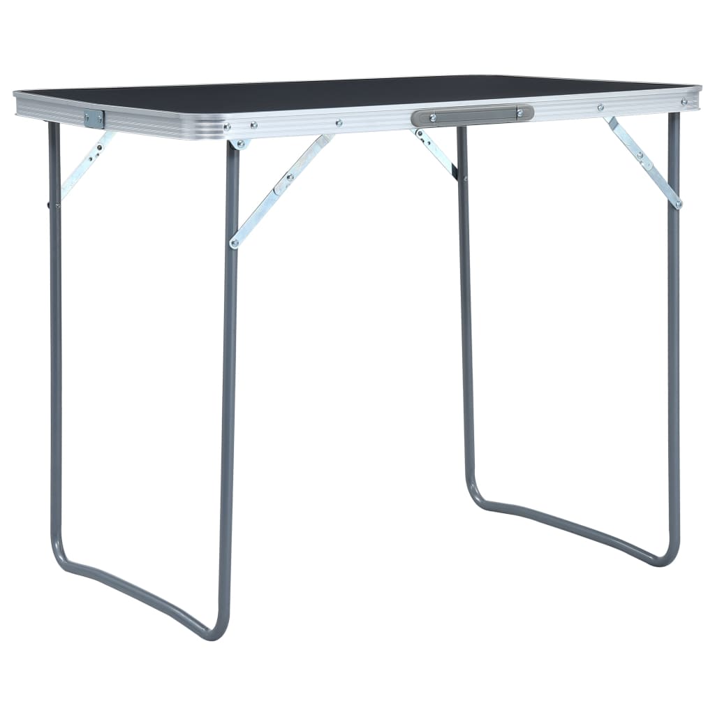 Campingtafel inklapbaar met metalen frame 80x60 cm grijs is nu te koop bij PeponiXL, paradijselijk wonen!