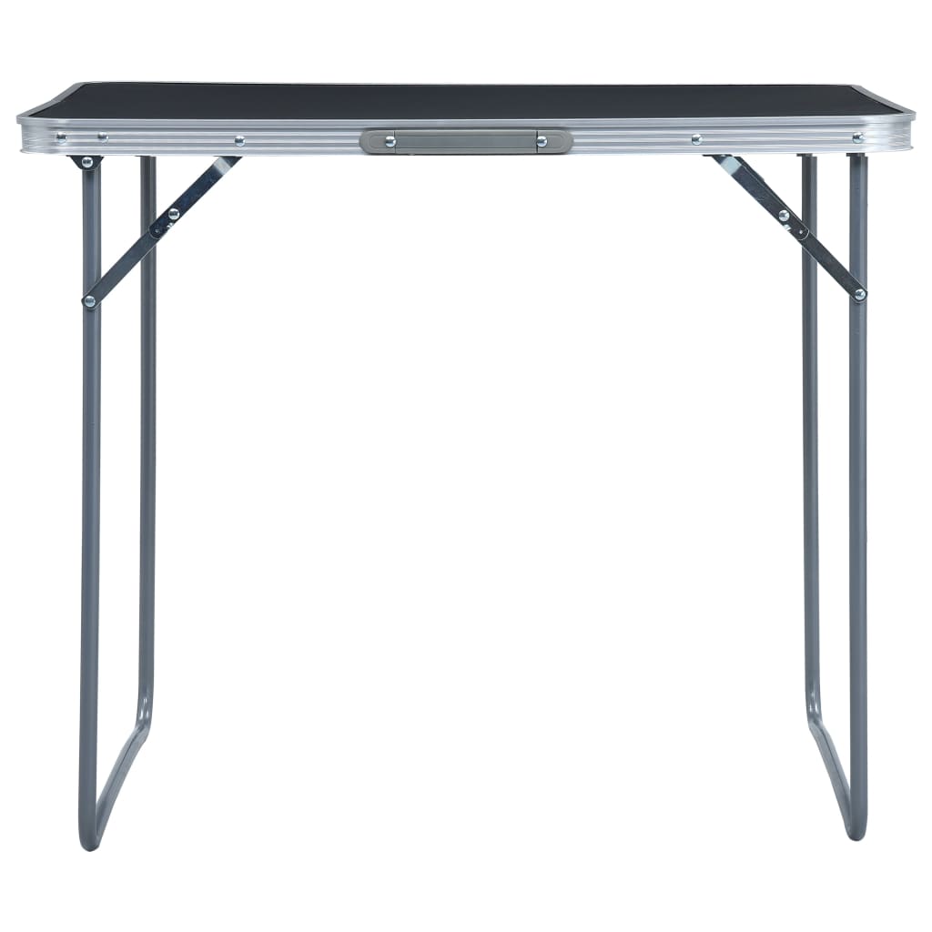 Campingtafel inklapbaar met metalen frame 80x60 cm grijs is nu te koop bij PeponiXL, paradijselijk wonen!