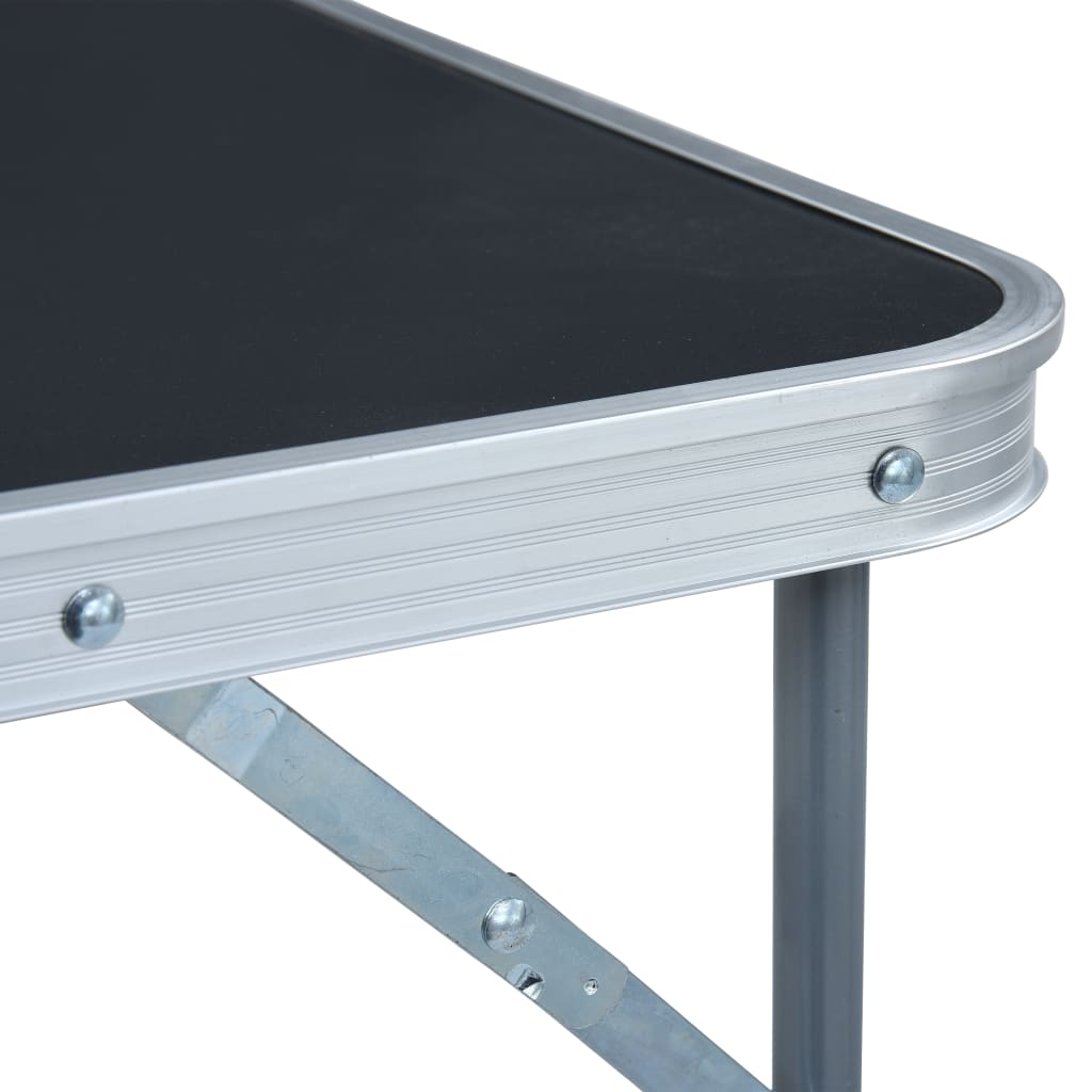 Campingtafel inklapbaar met metalen frame 80x60 cm grijs is nu te koop bij PeponiXL, paradijselijk wonen!