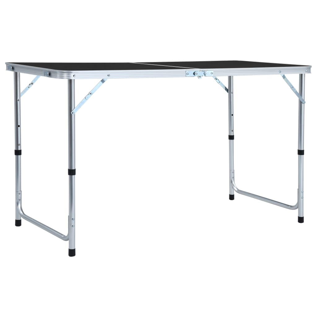 Campingtafel inklapbaar 120x60 cm aluminium grijs is nu te koop bij PeponiXL, paradijselijk wonen!