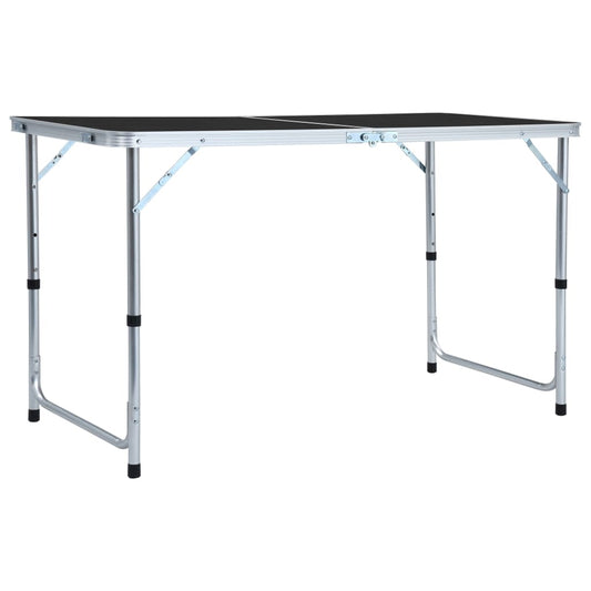 Campingtafel inklapbaar 120x60 cm aluminium grijs is nu te koop bij PeponiXL, paradijselijk wonen!
