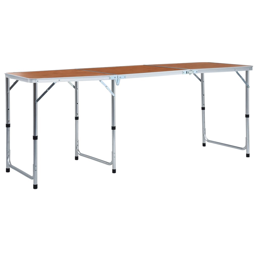 Campingtafel inklapbaar 180x60 cm aluminium is nu te koop bij PeponiXL, paradijselijk wonen!