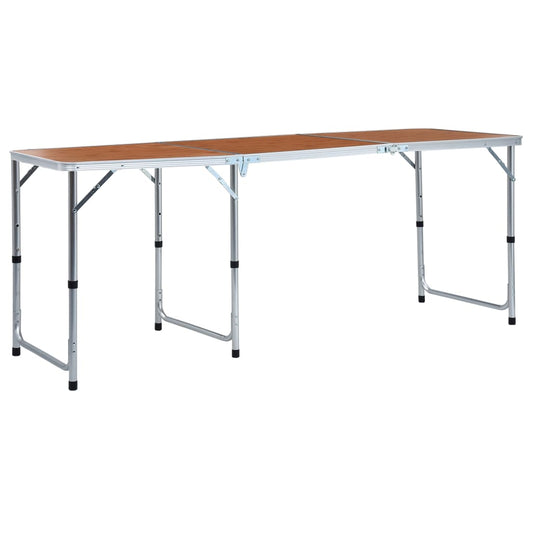 Campingtafel inklapbaar 180x60 cm aluminium is nu te koop bij PeponiXL, paradijselijk wonen!