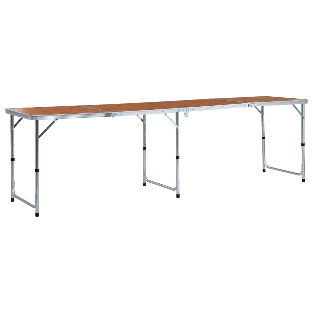 Campingtafel inklapbaar 240x60 cm aluminium is nu te koop bij PeponiXL, paradijselijk wonen!