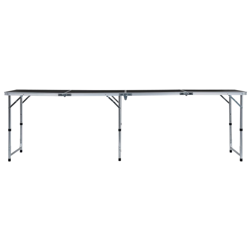 Campingtafel inklapbaar 240x60 cm aluminium grijs is nu te koop bij PeponiXL, paradijselijk wonen!