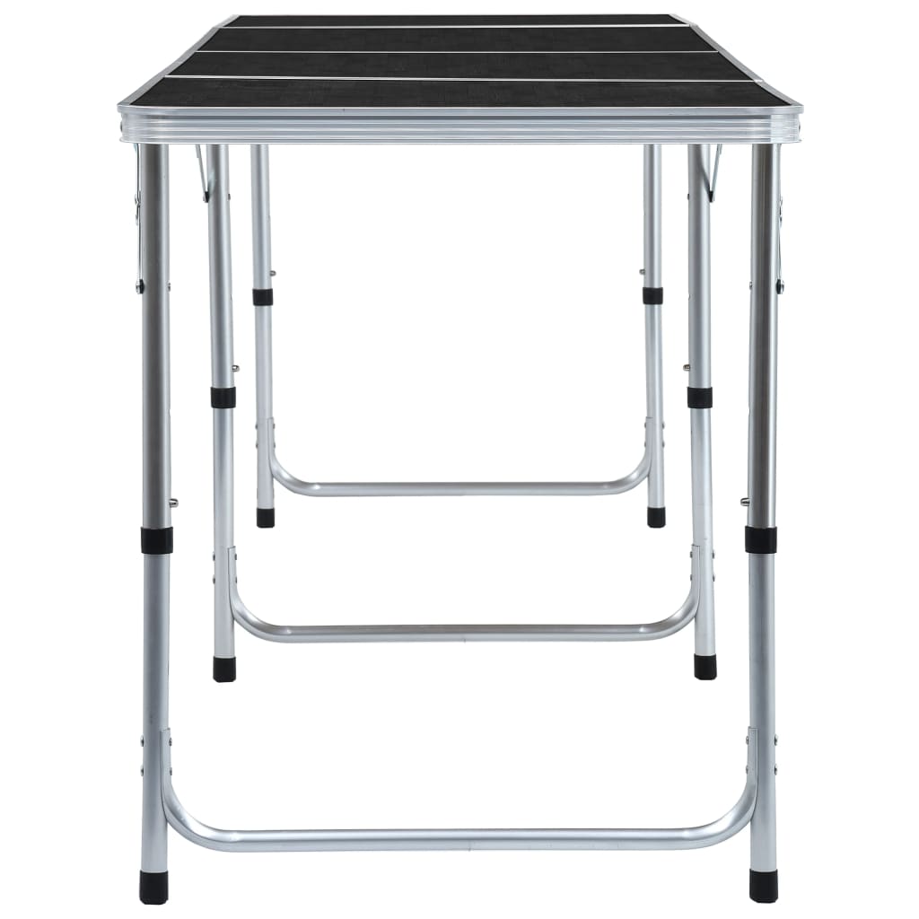 Campingtafel inklapbaar 240x60 cm aluminium grijs is nu te koop bij PeponiXL, paradijselijk wonen!