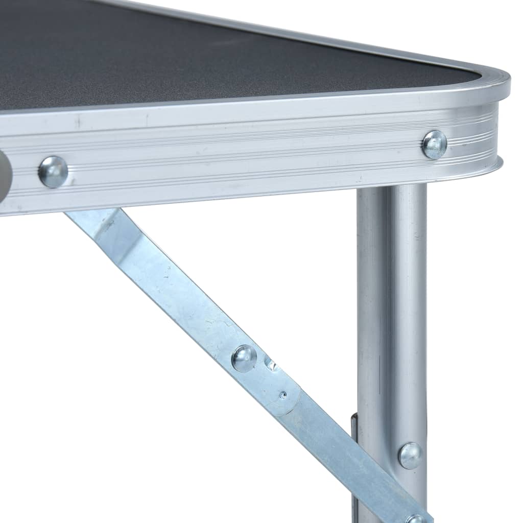 Campingtafel inklapbaar 60x45 cm aluminium grijs is nu te koop bij PeponiXL, paradijselijk wonen!