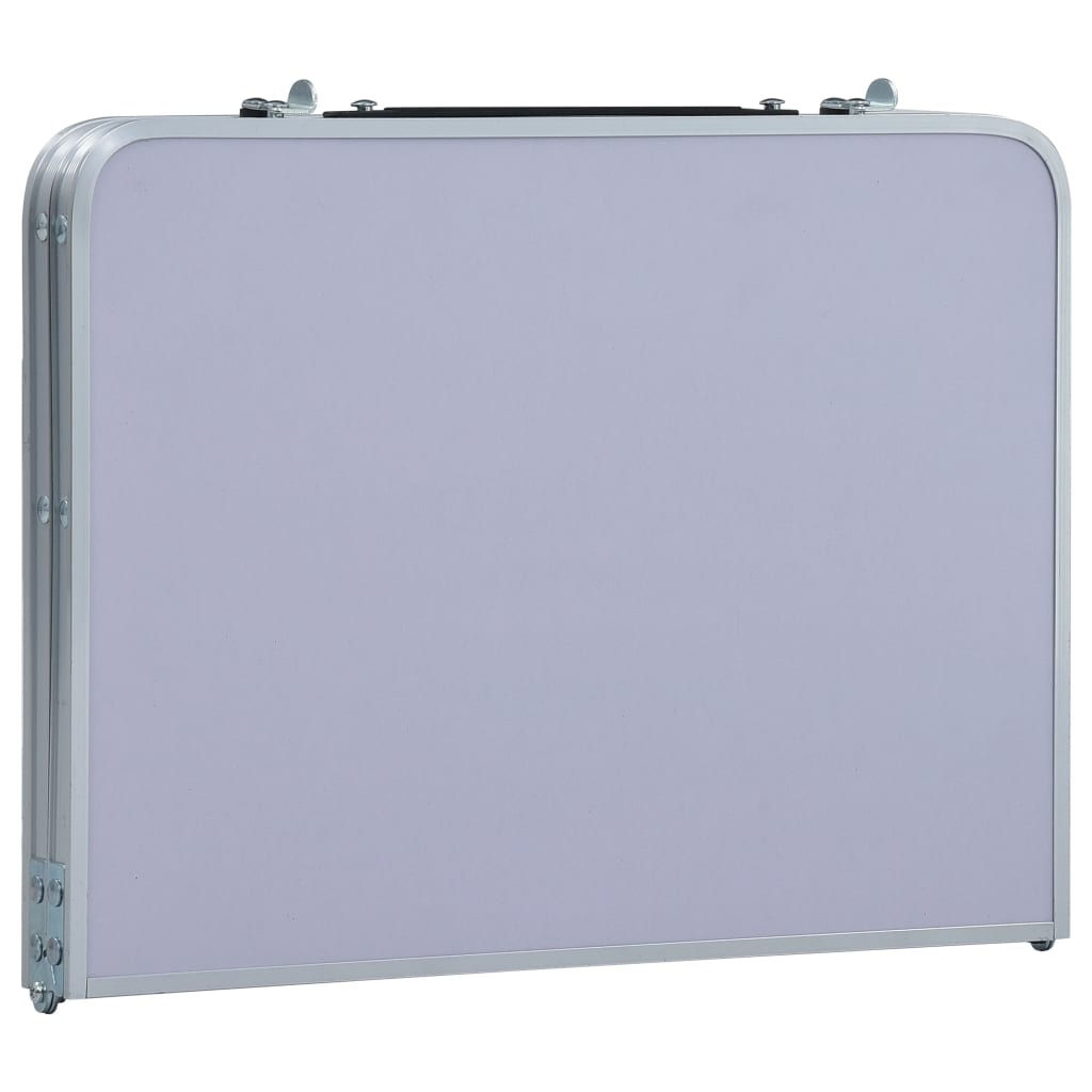 Campingtafel inklapbaar 60x40 cm aluminium wit is nu te koop bij PeponiXL, paradijselijk wonen!