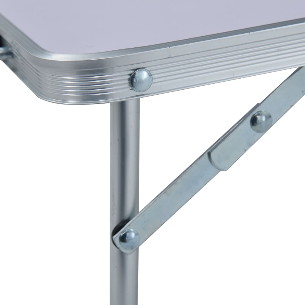Campingtafel inklapbaar 60x40 cm aluminium wit is nu te koop bij PeponiXL, paradijselijk wonen!