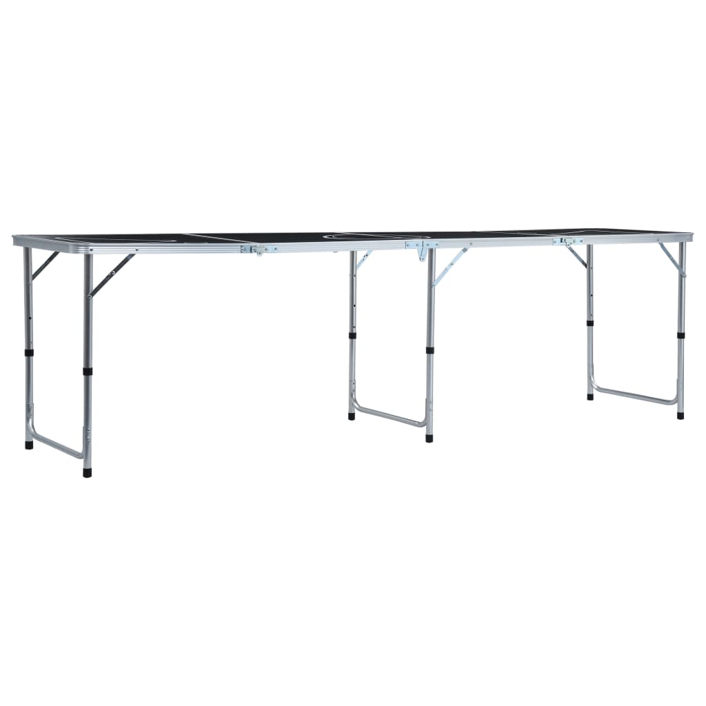Bierpongtafel inklapbaar 240 cm zwart is nu te koop bij PeponiXL, paradijselijk wonen!