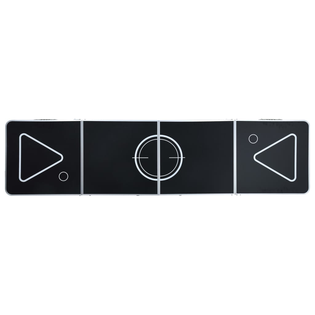 Bierpongtafel inklapbaar 240 cm zwart is nu te koop bij PeponiXL, paradijselijk wonen!
