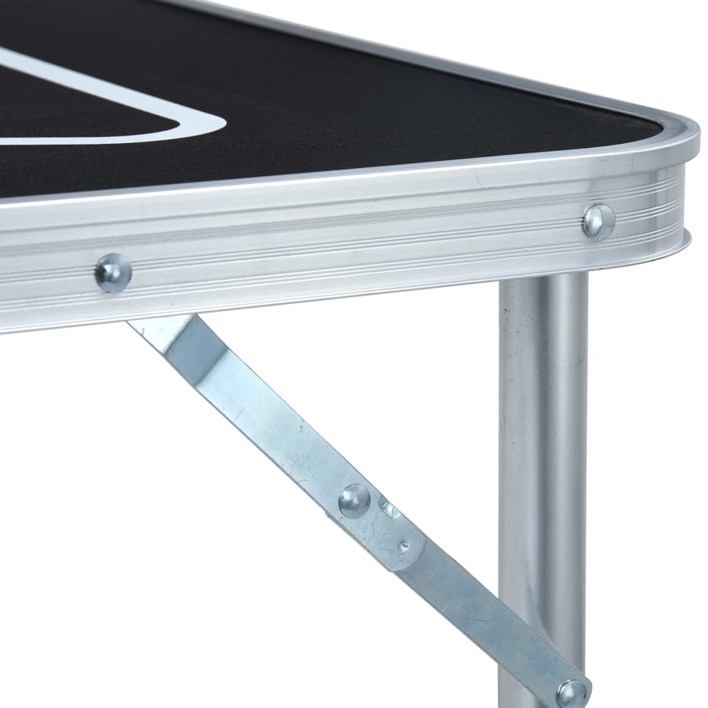 Bierpongtafel inklapbaar 240 cm zwart is nu te koop bij PeponiXL, paradijselijk wonen!