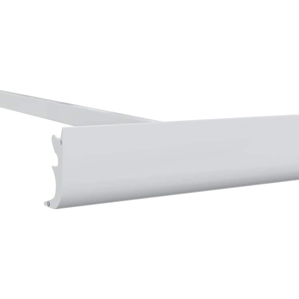 Zijde Frame Wit 500 × 300 cm Aluminium