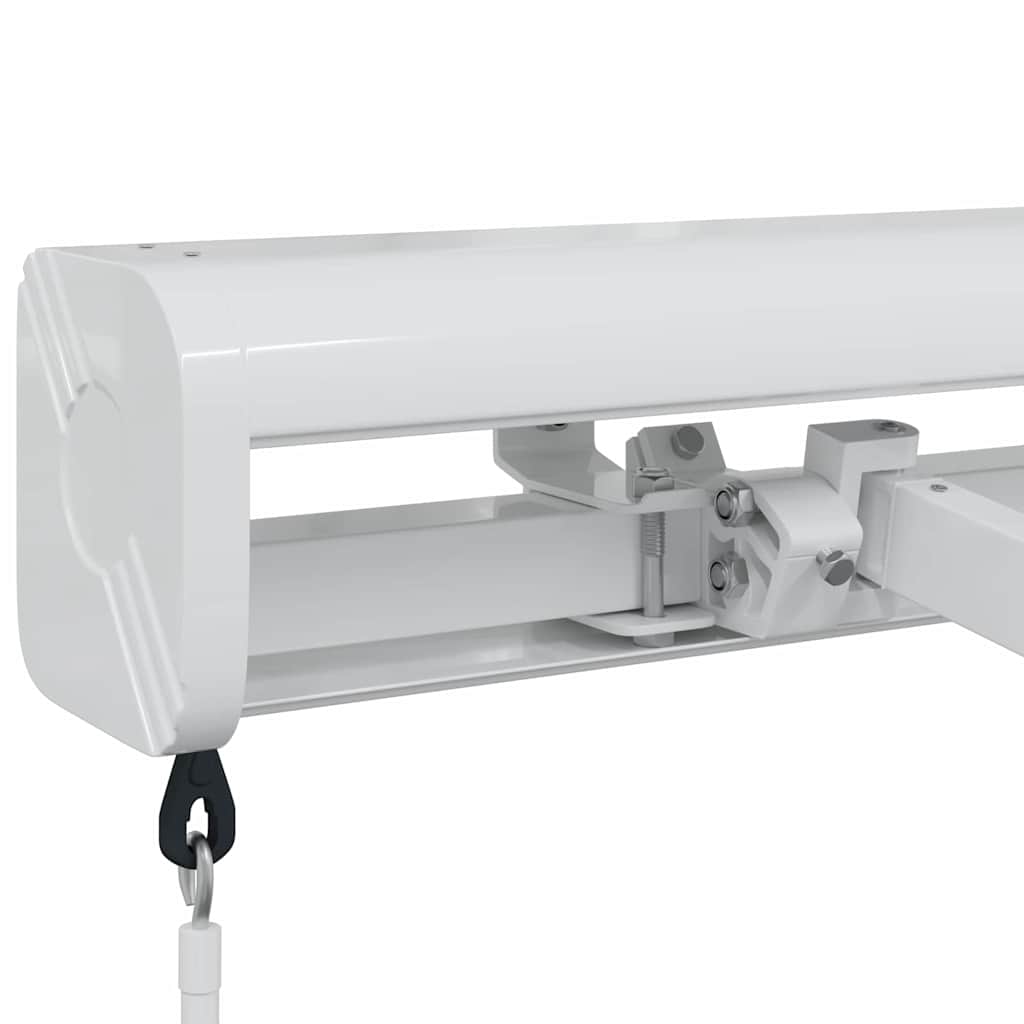 Zijde Frame Wit 500 × 300 cm Aluminium