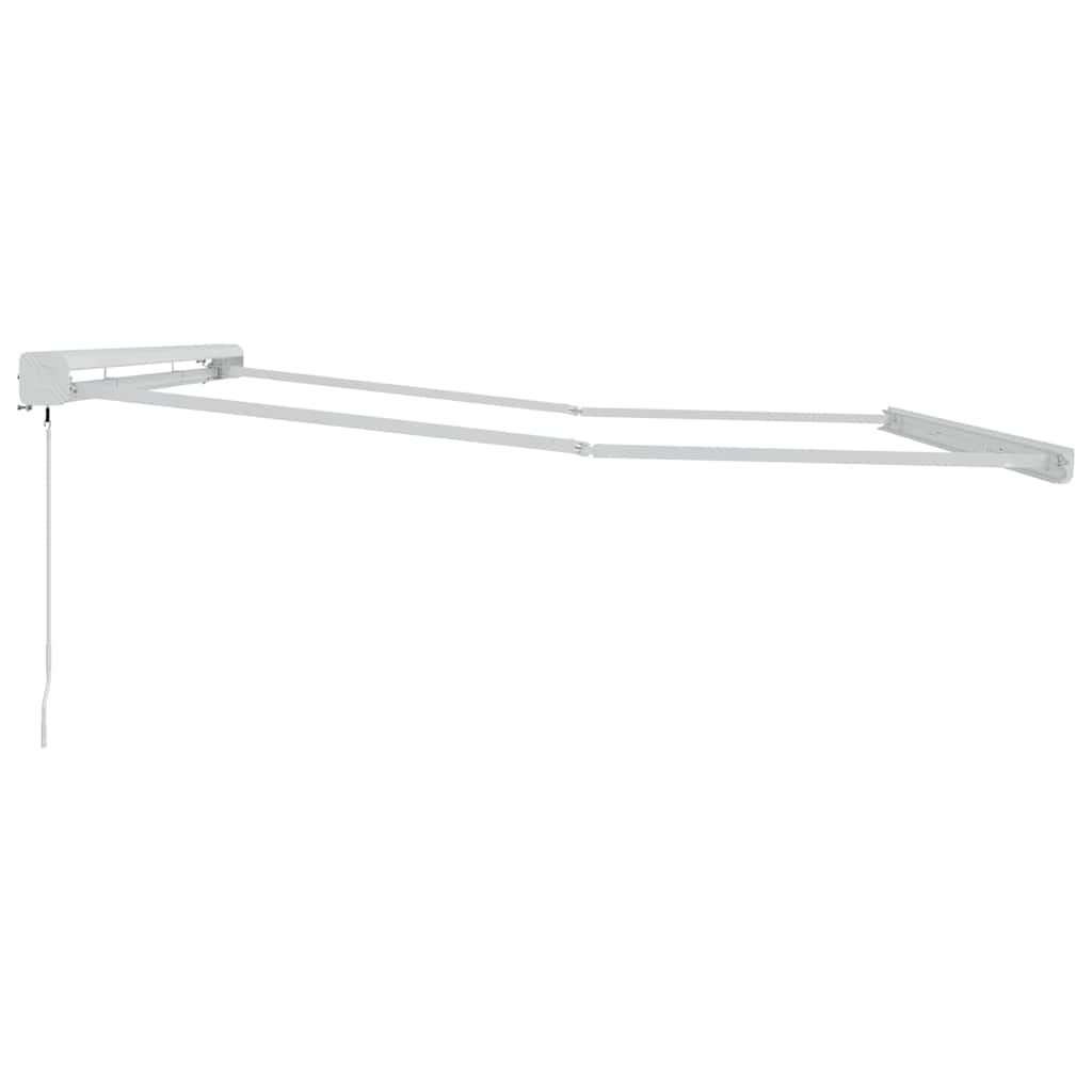 Zijde Frame Wit 500 × 300 cm Aluminium
