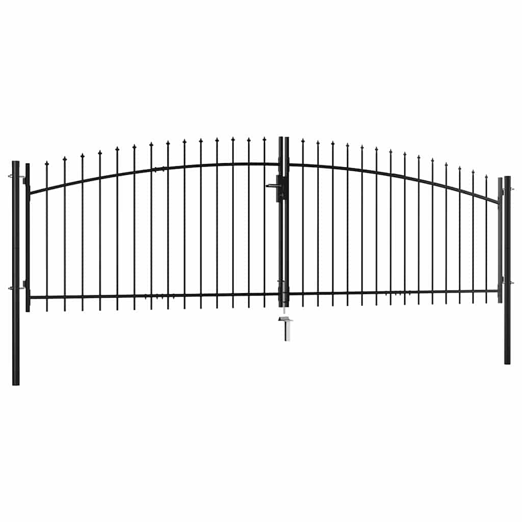 Dubbele deur hekpoort Woerden met speerpunt 400x199,5 cm is nu te koop bij PeponiXL, paradijselijk wonen!