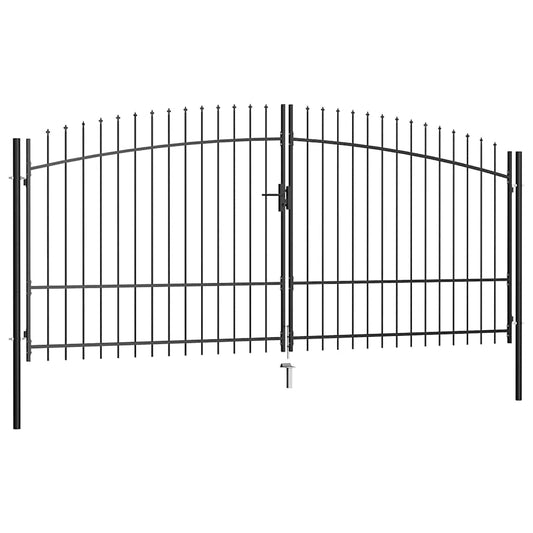 Dubbele deur hekpoort Woerden met speerpunt 400x224,5 cm is nu te koop bij PeponiXL, paradijselijk wonen!