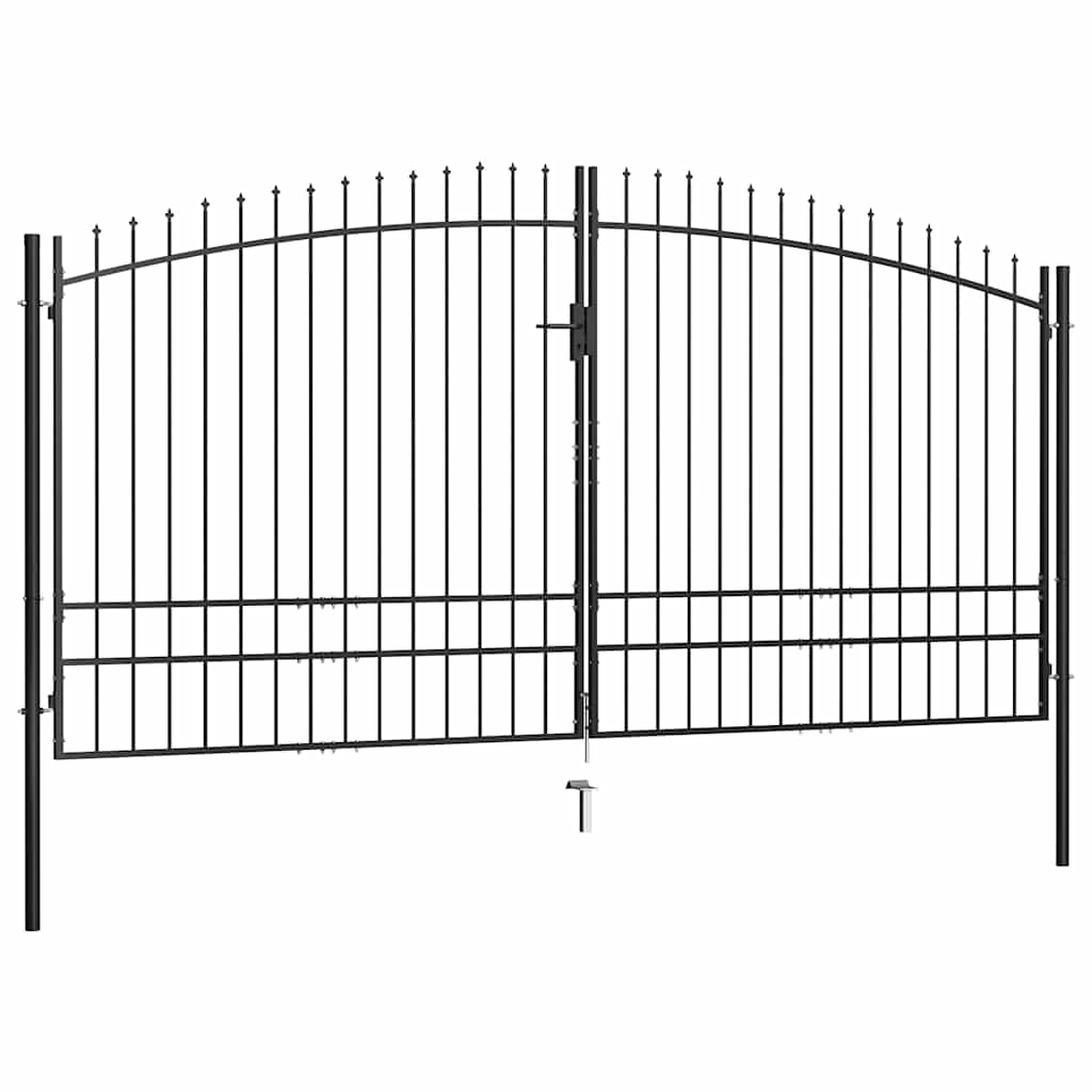 Dubbele deur hekpoort Woerden met speerpunt 400x249,5 cm is nu te koop bij PeponiXL, paradijselijk wonen!