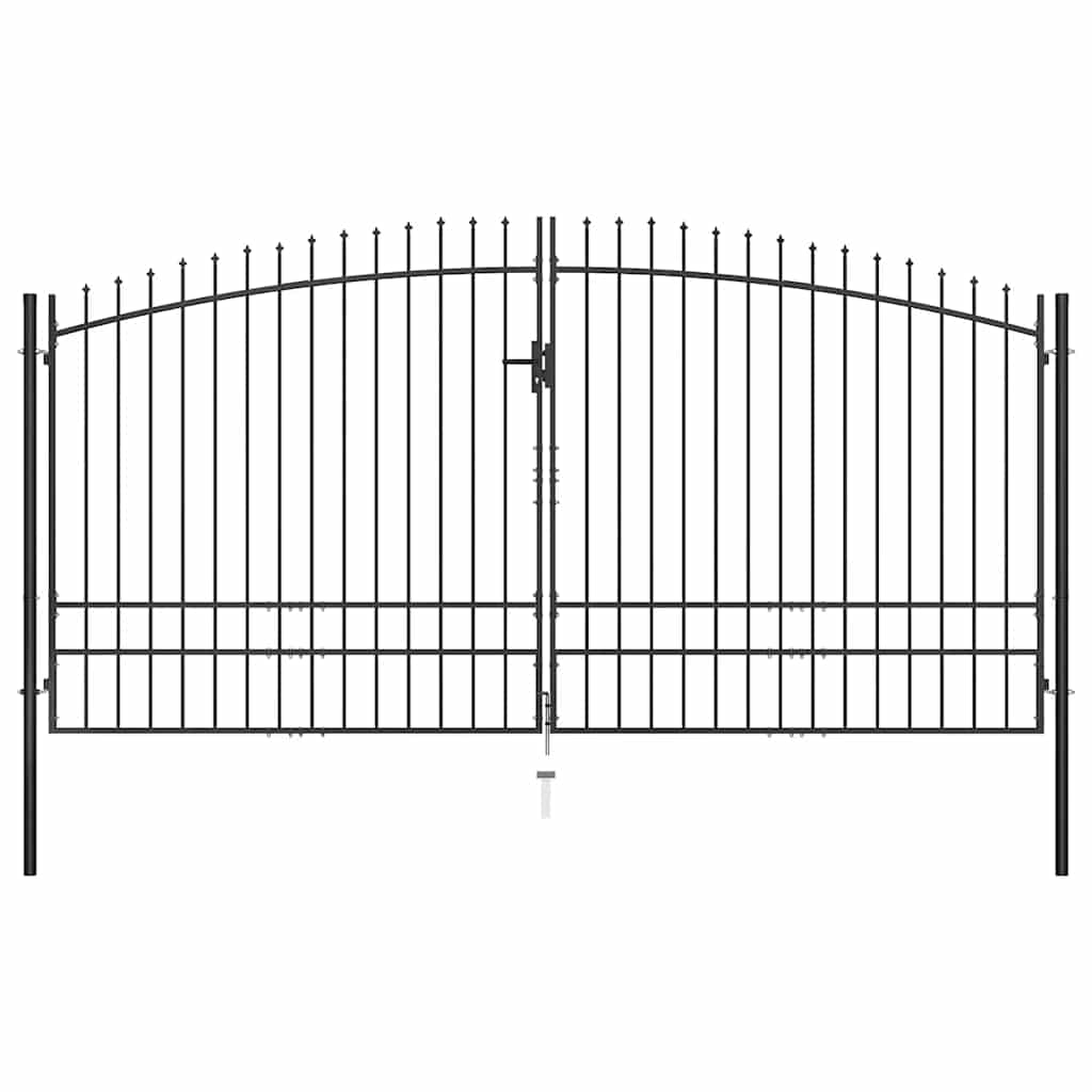Dubbele deur hekpoort Woerden met speerpunt 400x249,5 cm is nu te koop bij PeponiXL, paradijselijk wonen!