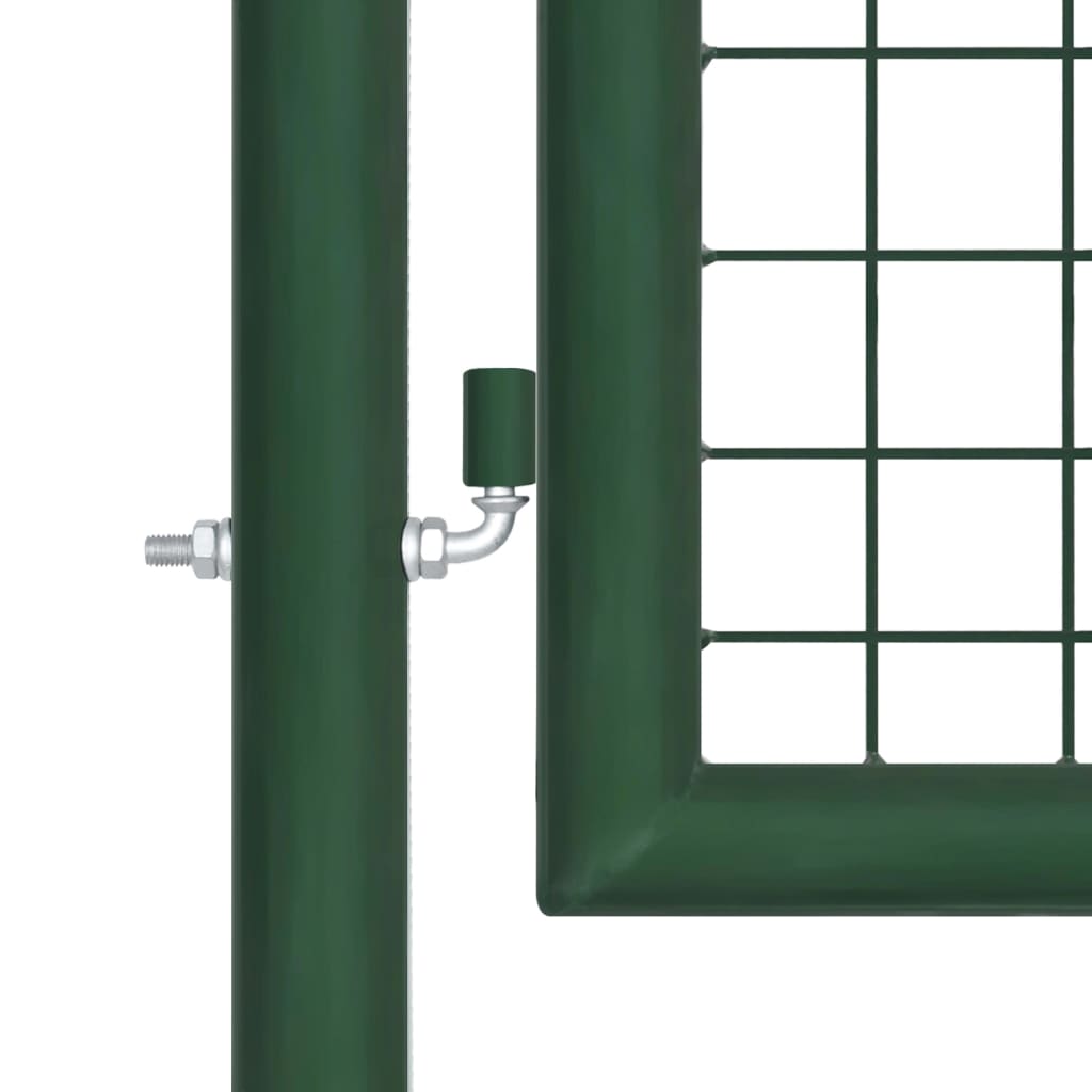 Tuinhek van gaas 400x100 cm staal groen is nu te koop bij PeponiXL, paradijselijk wonen!