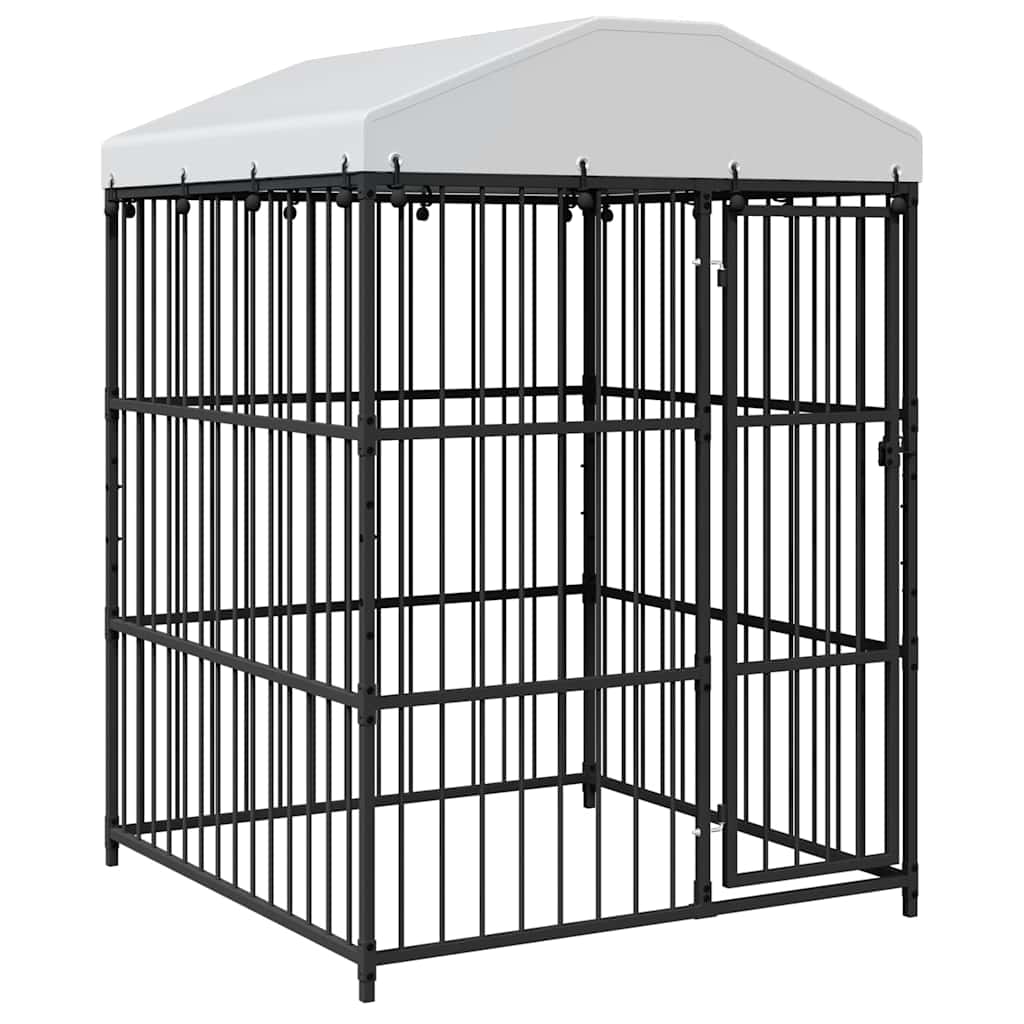 Hondenkennel voor buiten met dak 150x150x200 cm is nu te koop bij PeponiXL, paradijselijk wonen!