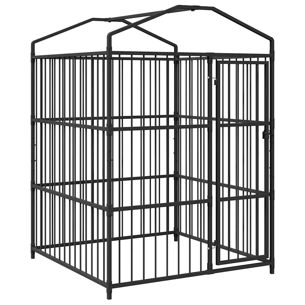 Hondenkennel voor buiten met dak 150x150x200 cm is nu te koop bij PeponiXL, paradijselijk wonen!