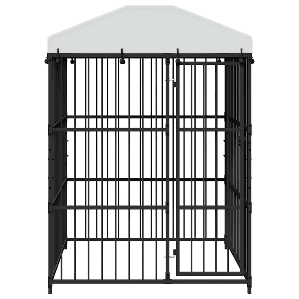 Hondenkennel voor buiten met dak 150x150x200 cm is nu te koop bij PeponiXL, paradijselijk wonen!