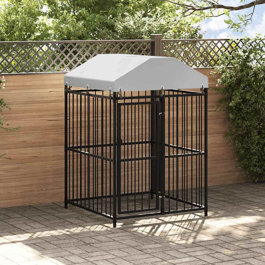 Hondenkennel voor buiten met dak 120x120x150 cm is nu te koop bij PeponiXL, paradijselijk wonen!