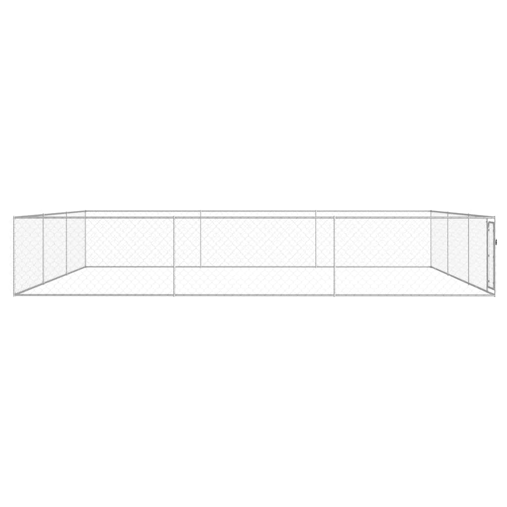 Hondenkennel voor buiten 6x6x1 m gegalvaniseerd staal is nu te koop bij PeponiXL, paradijselijk wonen!