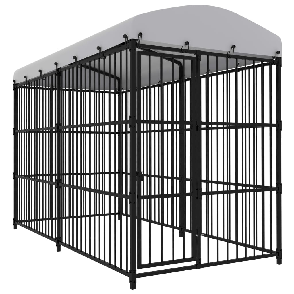 Hondenkennel voor buiten met dak 300x150x210 cm is nu te koop bij PeponiXL, paradijselijk wonen!