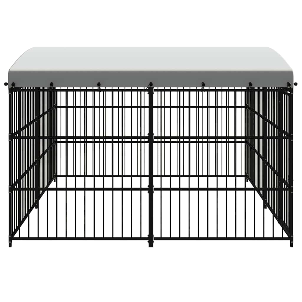 Hondenkennel voor buiten met dak 300x300x210 cm is nu te koop bij PeponiXL, paradijselijk wonen!