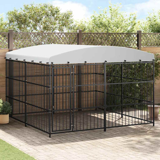 Hondenkennel voor buiten met dak 300x300x210 cm is nu te koop bij PeponiXL, paradijselijk wonen!