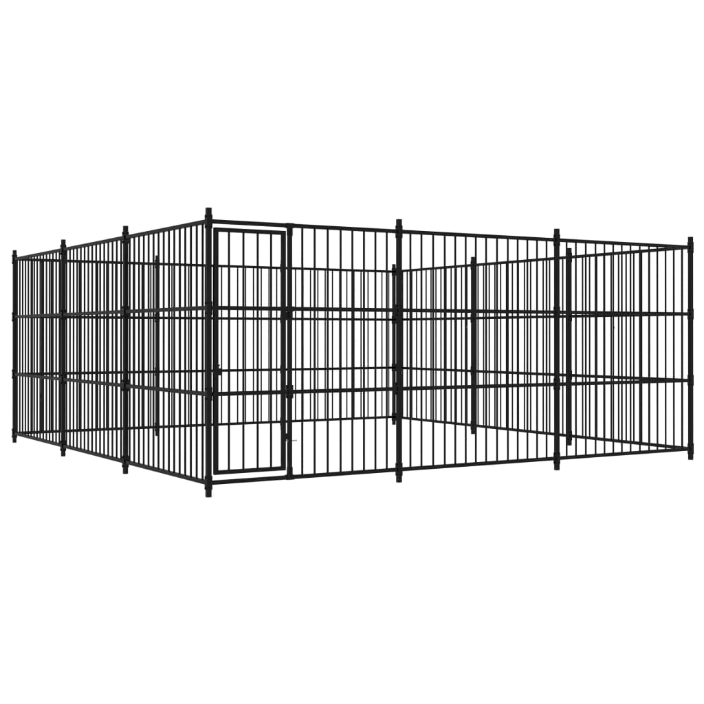 Hondenkennel voor buiten 450x450x185 cm is nu te koop bij PeponiXL, paradijselijk wonen!